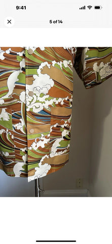 New $3100 Gucci Men Gucci Print Short/Shirt Suit Sets Green/Multi 42 Eu/52 US