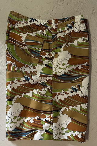 New $3100 Gucci Men Gucci Print Short/Shirt Suit Sets Green/Multi 42 Eu/52 US