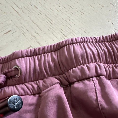 Isaia  Mens Drawstring Short Pants Purple Size 34 US/50 Eu New $675