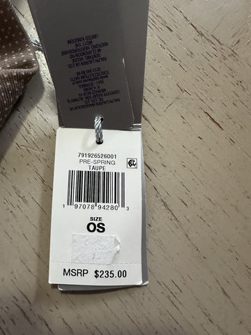 New $235 Ralph Lauren Purple Label Cashmere/Silk Tie Color Taupe Italy