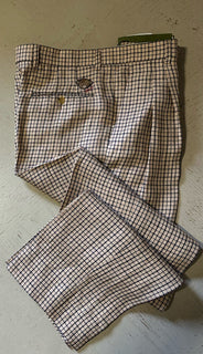 Gucci Men’s Linen Dress Pants Beige/Blue 38 US/54 Eu New $1350
