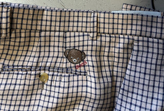 Gucci Men’s Linen Dress Pants Beige/Blue 38 US/54 Eu New $1350