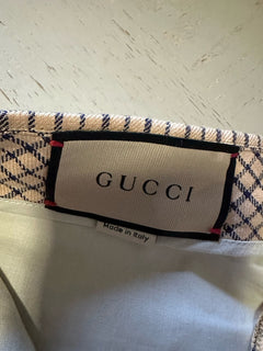 Gucci Men’s Linen Dress Pants Beige/Blue 38 US/54 Eu New $1350