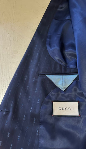 Gucci Men Double Breasted Sport Coat Jacket Blazer Navy 38 US/48 Eu New $3400