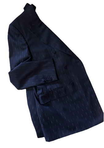 Gucci Men Double Breasted Sport Coat Jacket Blazer Navy 38 US/48 Eu New $3400
