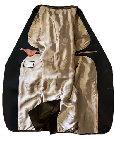 Gucci Men Stretch Velvet Sport Coat Blazer Jacket  Brown 42R US/52R Eu New $3600