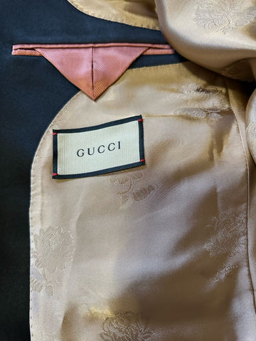 Gucci Men Stretch Velvet Sport Coat Blazer Jacket  Brown 42R US/52R Eu New $3600