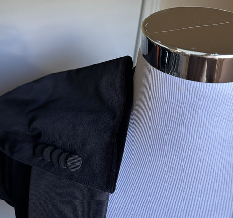 Gucci Men Stretch Velvet Sport Coat Blazer Jacket  Black 38 US/48 Eu New $3600