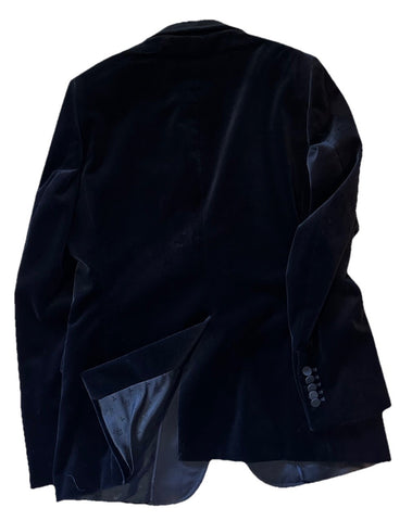 Gucci Men Stretch Velvet Sport Coat Blazer Jacket  Black 38 US/48 Eu New $3600