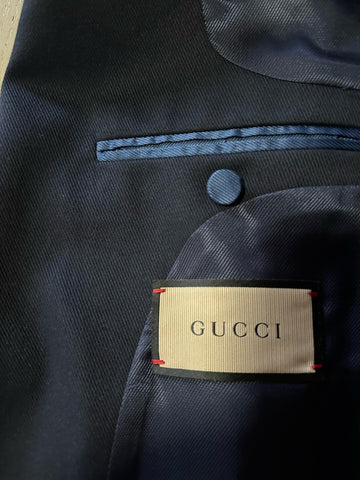 Gucci Men Double Breasted Jacket Blazer Caspian/Blue 44 US/54 Eu New $4100