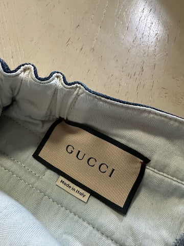 Gucci Men Straight-Leg Washed Striped Pants DK Blue 34 US/50 Eu New $1750