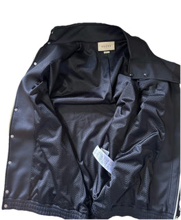 NWT $3200 Gucci Men's GG Track Jacket Black/Multicolor Size XL