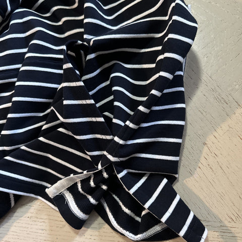 NWT $1980 Gucci Men's Striped Jersey Sweatshirt Pullover Navy M