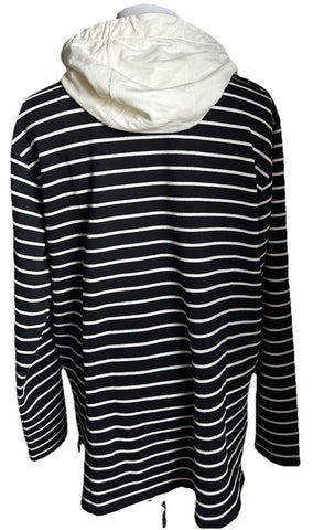 NWT $1980 Gucci Men's Striped Jersey Sweatshirt Pullover Navy M