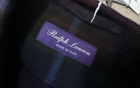 Ralph Lauren Purple Label Men Shadow Plaid Shirt Jacket Size L New $2995 Italy