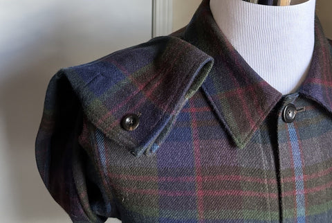 Ralph Lauren Purple Label Men Shadow Plaid Shirt Jacket Size L New $2995 Italy