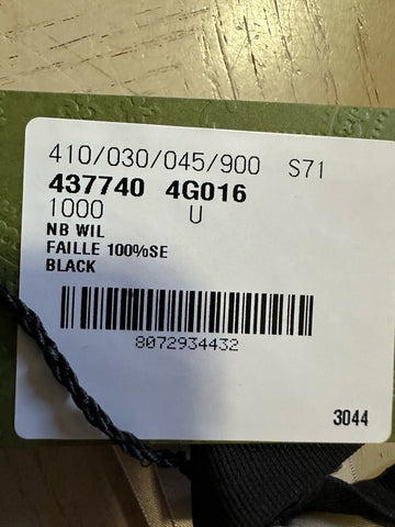 New Gucci Silk Bow Tie Black Made in Italy