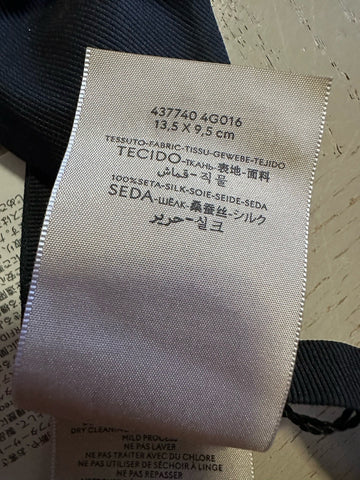 New Gucci Silk Bow Tie Black Made in Italy