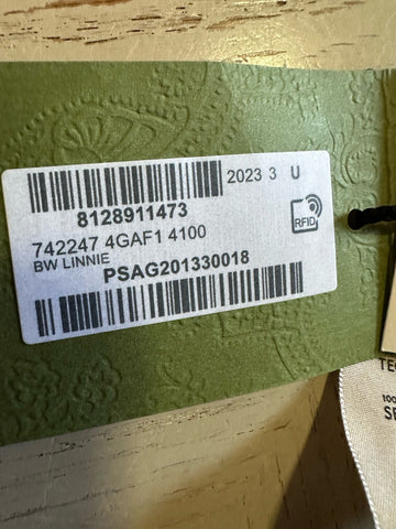 New Gucci Silk GG Print Skinny Bow Tie Blue Made in Italy