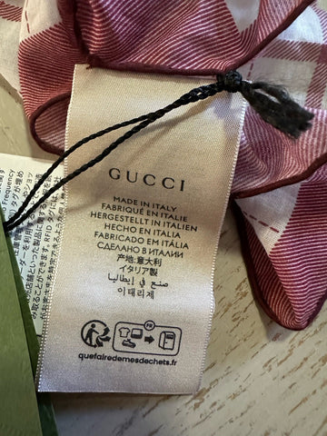 Gucci  Pocket Square White/Red One Size
