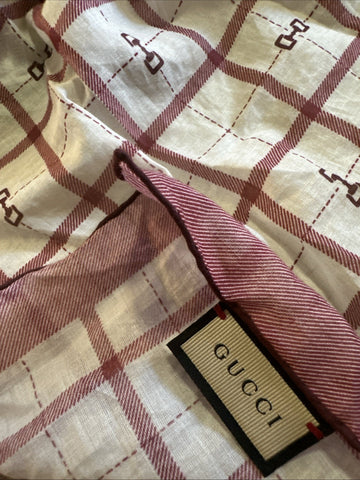 Gucci  Pocket Square White/Red One Size