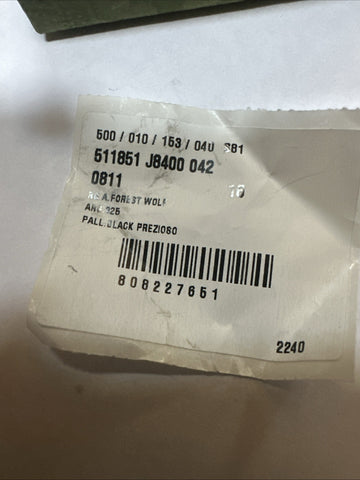 New Authentic GUCCI Silver A. Forest Wolf Ring Black Prezioso 8 US ( 16 ) 511851