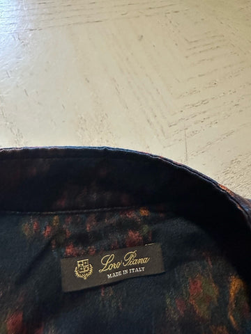 Loro Piana Women Rosette Silk & Cashmere-Blend Blouse Blue/Navy 40/6 New $3900