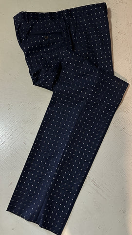 NWT $4800 Gucci Men G Logo London Wool Suit Navy 38 US/48 Eu Switzerland