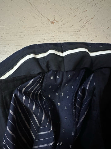 NWT $4800 Gucci Men G Logo London Wool Suit Navy 38 US/48 Eu Switzerland