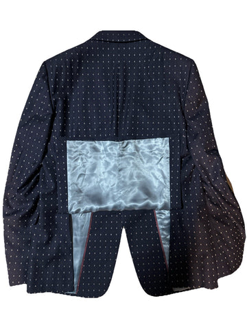 NWT $4800 Gucci Men G Logo London Wool Suit Navy 38 US/48 Eu Switzerland