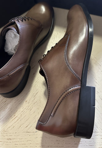 ZEGNA Derby Dress Shoes Brown 13 US/46 Eu Italy New $990