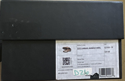 ZEGNA Derby Dress Shoes Brown 13 US/46 Eu Italy New $990