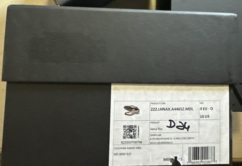 ZEGNA Derby Dress Shoes Brown 10 US/43 Eu Italy New $990