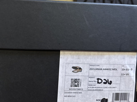 ZEGNA Derby Dress Shoes Brown 11.5 US/44.5 Eu Italy New $990