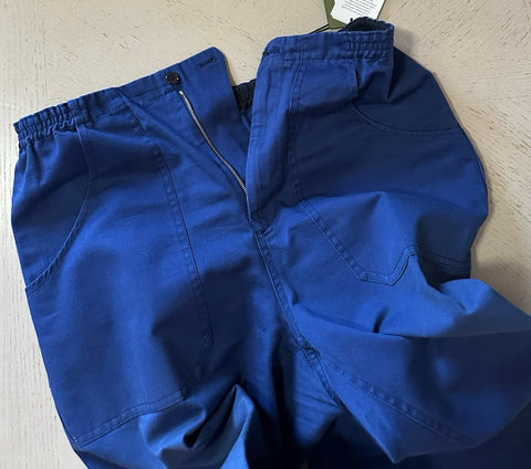 Gucci Men’s Military Cotton Drawstring Pants Blue 34 US/50 Eu New $1150