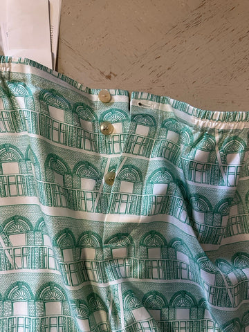 NWT $950 Gucci Men Drawstring Gucci Wooster Short Pants LT Green 32 US/48 Eu