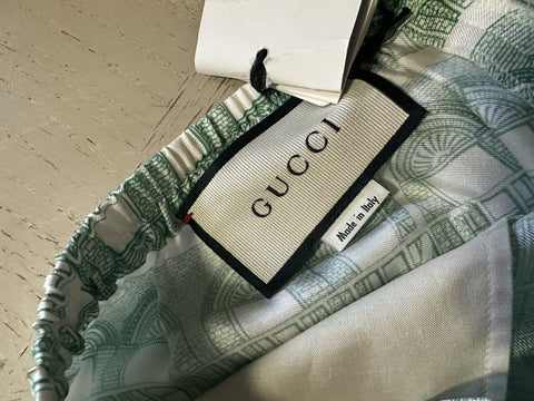 NWT $950 Gucci Men Drawstring Gucci Wooster Short Pants LT Green 32 US/48 Eu