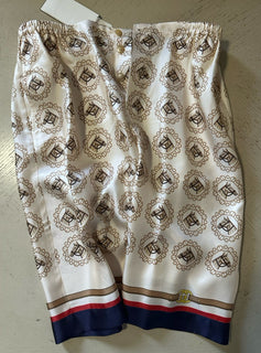 NWT $1400 Gucci Men Drawstring Horse GG Short Pants Ivory/Gold/MC 34 US/50 Eu