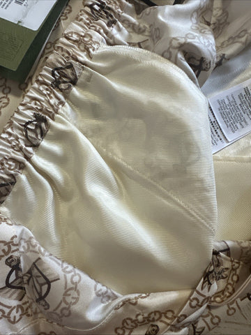 NWT $1400 Gucci Men Drawstring Horse GG Short Pants Ivory/Gold/MC 34 US/50 Eu