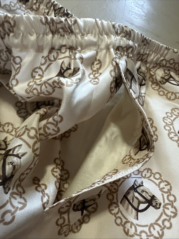NWT $1400 Gucci Men Drawstring Horse GG Short Pants Ivory/Gold/MC 34 US/50 Eu