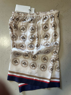 NWT $1400 Gucci Men Drawstring Horse GG Short Pants Ivory/Gold/MC 34 US/50 Eu