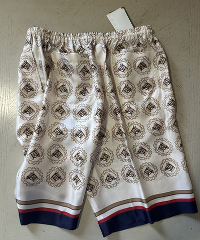 NWT $1400 Gucci Men Drawstring Horse GG Short Pants Ivory/Gold/MC 34 US/50 Eu