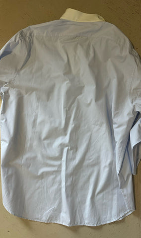 Gucci Men’s Tuxedo Dress Shirt Baby Blue 43/17 New $880