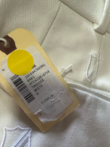 THOM BROWNE Men’s Dress Pants White Size 0 ( 30 US ) New $1900