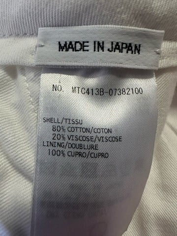 THOM BROWNE Men’s Dress Pants White Size 0 ( 30 US ) New $1900