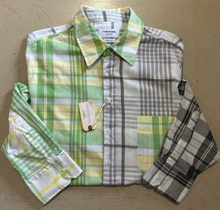 Thom Browne Men’s Shirt Gray/Black/Multi 4/XXXL New $820