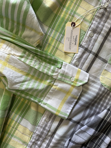 Thom Browne Men’s Shirt Gray/Black/Multi 4/XXXL New $820