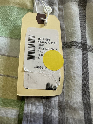 Thom Browne Men’s Shirt Gray/Black/Multi 4/XXXL New $820