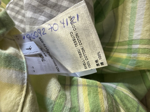 Thom Browne Men’s Shirt Gray/Black/Multi 4/XXXL New $820