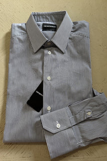 NWT Emporio Armani Mens Dress Shirt Blue Size 39/15.5
